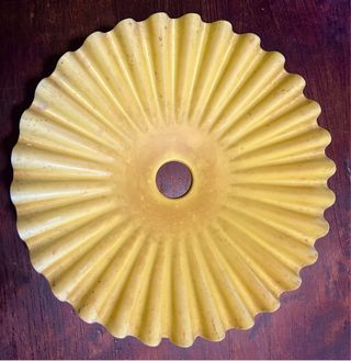 Paralume lampadario anni 50 vintage giallo