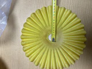 Paralume lampadario anni 50 vintage giallo