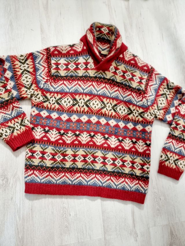 New england pull unisex 100% lana