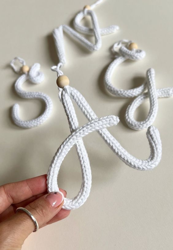 Letras personalizables crochet tricotin