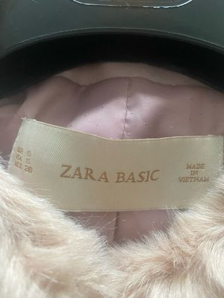 Abrigo de paño y pelo rosa