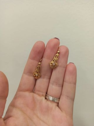 Pendientes Oro Vintage