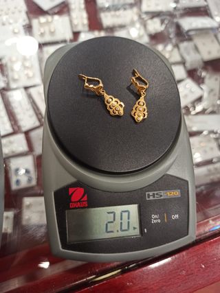 Pendientes Oro Circonitas