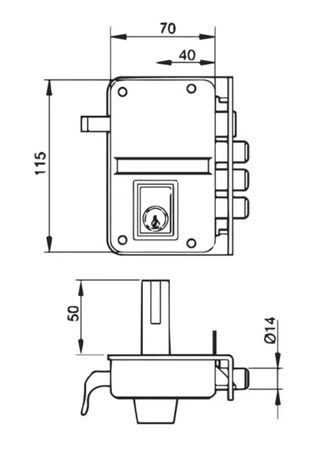 Cerradura de alta seguridad puerta izq.