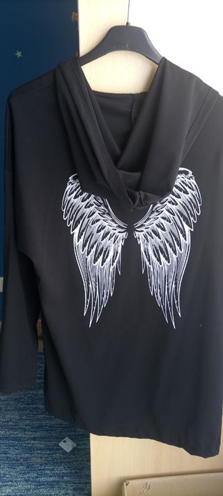 Giacchetto nero con stampa