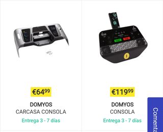 Carcasa + consola Cinta de Correr Domyos
