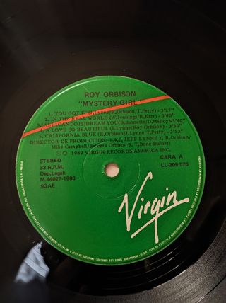 Roy Orbison Mystery Girl LP