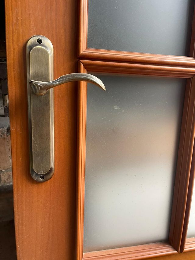 PUERTA DE MADERA DE ROBLE INTERIOR CASA