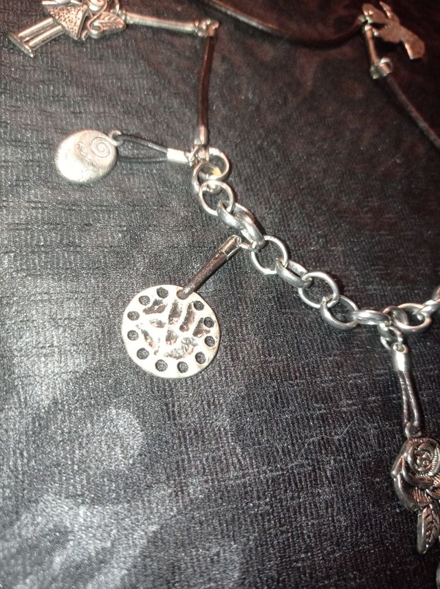 antiguo collar plata keep Smilin'