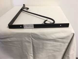 Coppia staffe in ferro battuto