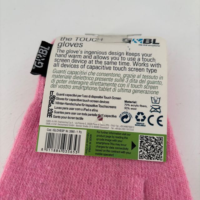 Guanti rosa Touch Screen
