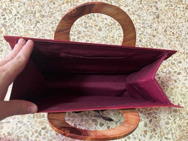 Bolso de mano madera