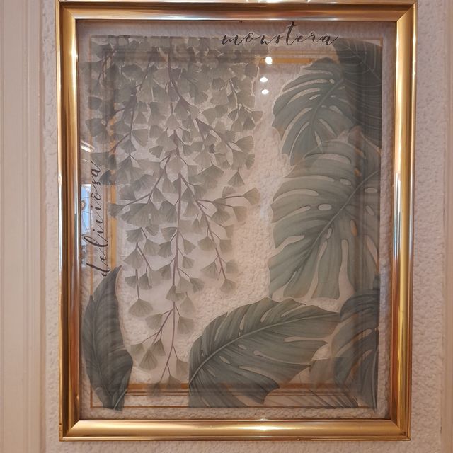 Quadro con piante tropicali