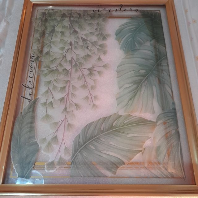 Quadro con piante tropicali