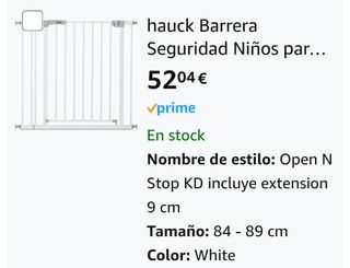 OFERTA FLASH 🎁Barrera Hauck incluye extensión 9 c