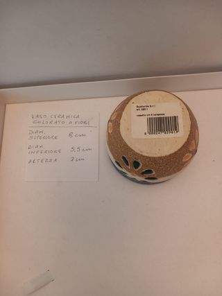 Vasetto ceramica per piante grasse 8 cm