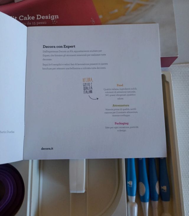 Kit Cake designe 15 pezzi + brochure illustrativa