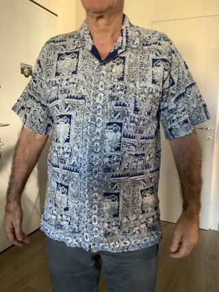 Camicia uomo fantasia mezze maniche