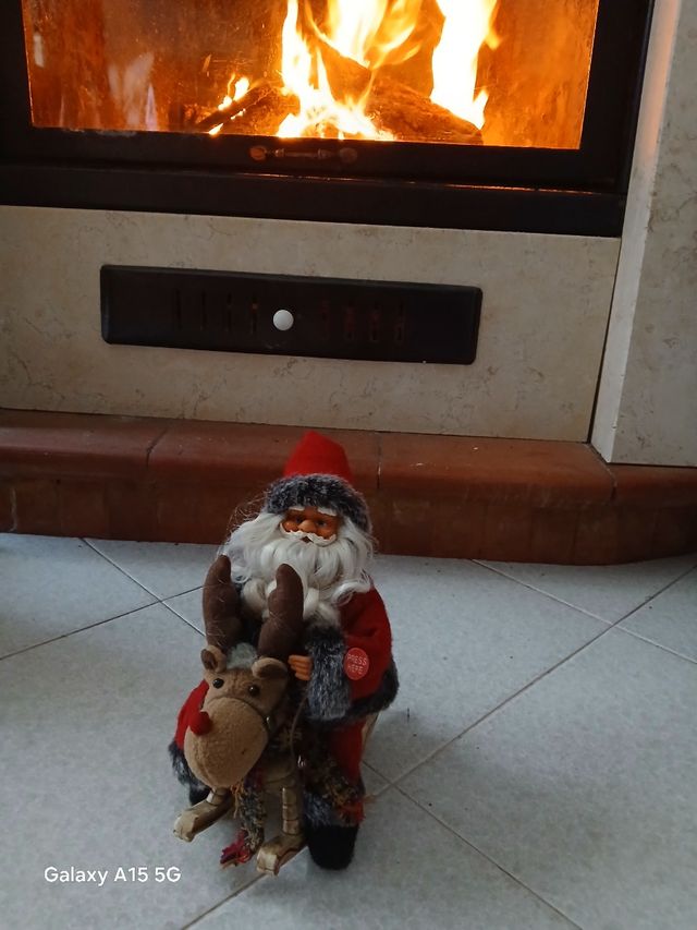 Babbo natale su renna