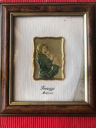 6 quadri con immagini di Madonna Padre Pio e Santi