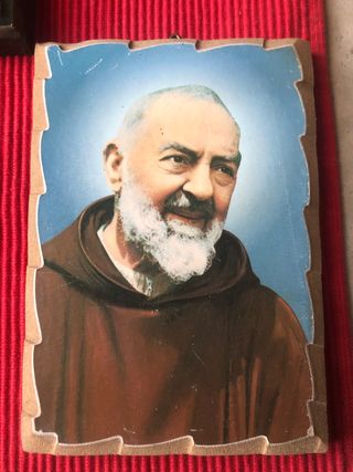 6 quadri con immagini di Madonna Padre Pio e Santi