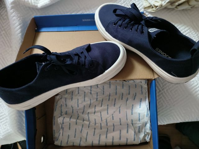Zapatillas de lona azul Jack and Jones