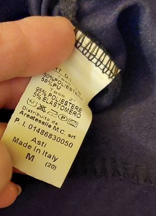 Giacchino nero ecopelle e tessuto made in Italy M