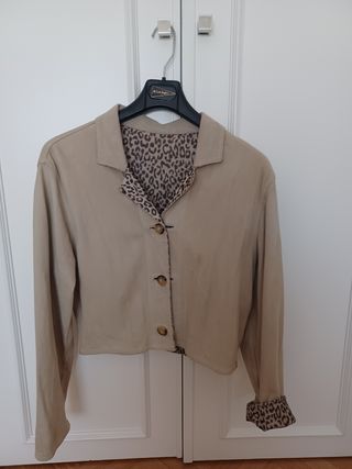 Blazer chaqueta corta ante