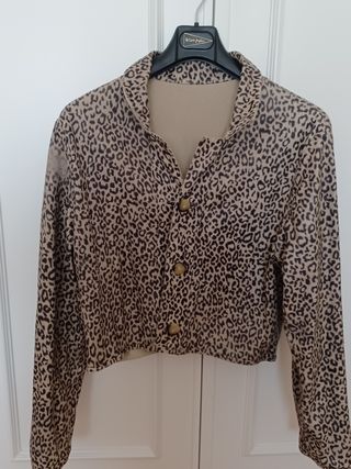 Blazer chaqueta corta ante