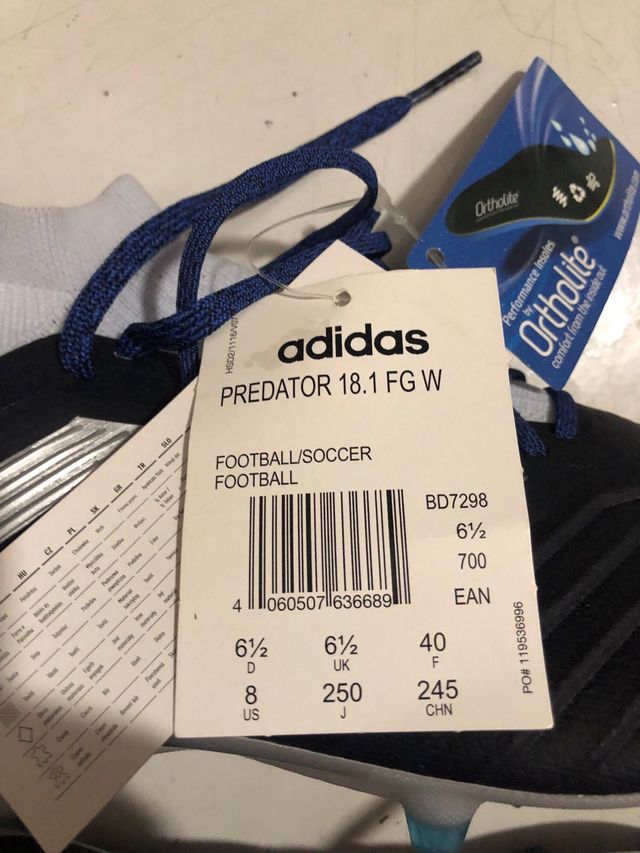 Botas de fútbol NUEVAS Adidas Predator 18.1 FG