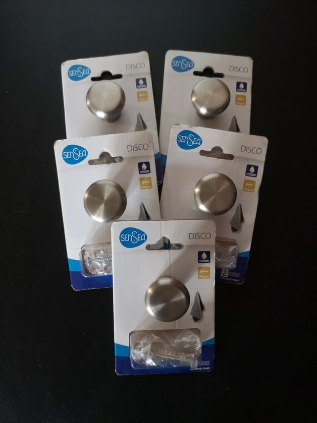 5 Perchas de baño Sensea