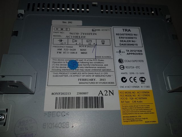 Radio CD . 961502Y010TJN
