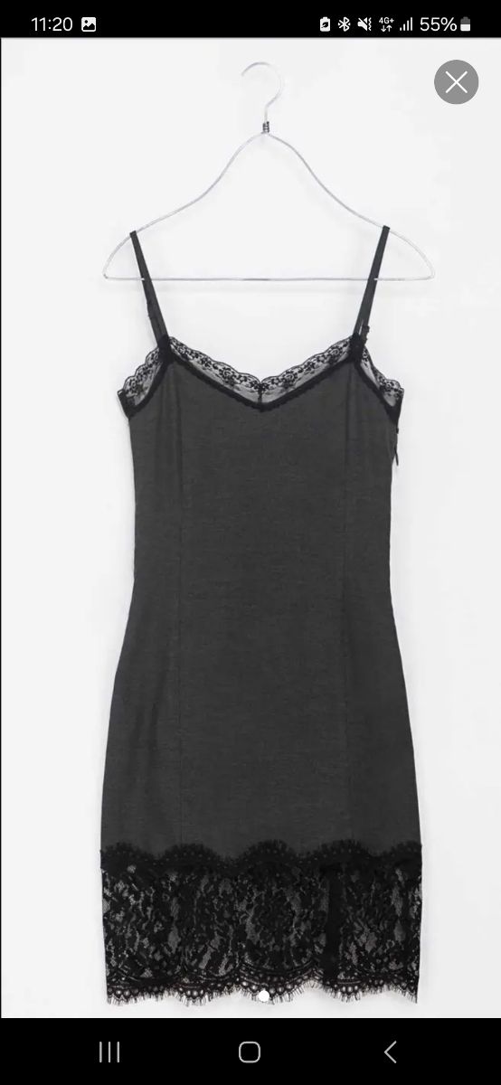 Vestido lencero Zara