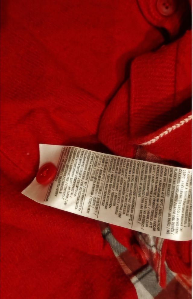 Completo rosso 18 mesi