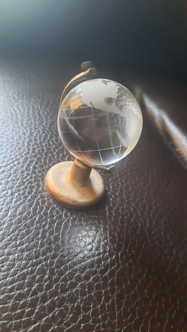 Mappamondo da scrivania vintage anni 70