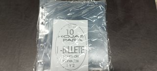 HOJA CARTONES  9 DTOS. ALBUM Nº 1 NUMIS 20X 20.50