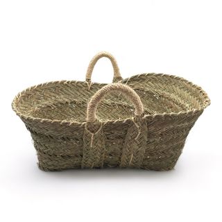 Leñero rectangular de esparto