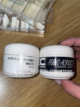 Porcelana uñas blanca