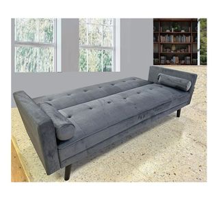 Sofa cama clic-clac en terciopelo