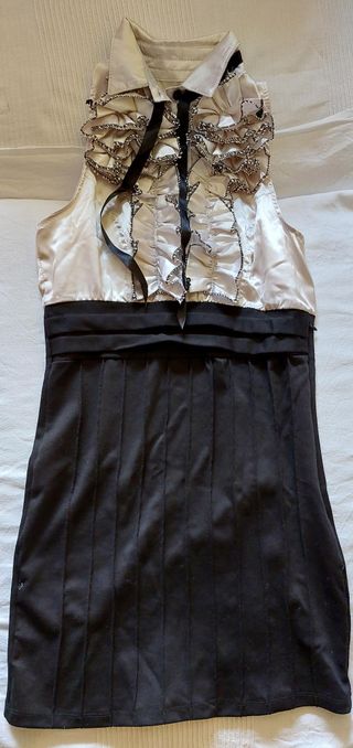 Abito bianco e nero taglia S