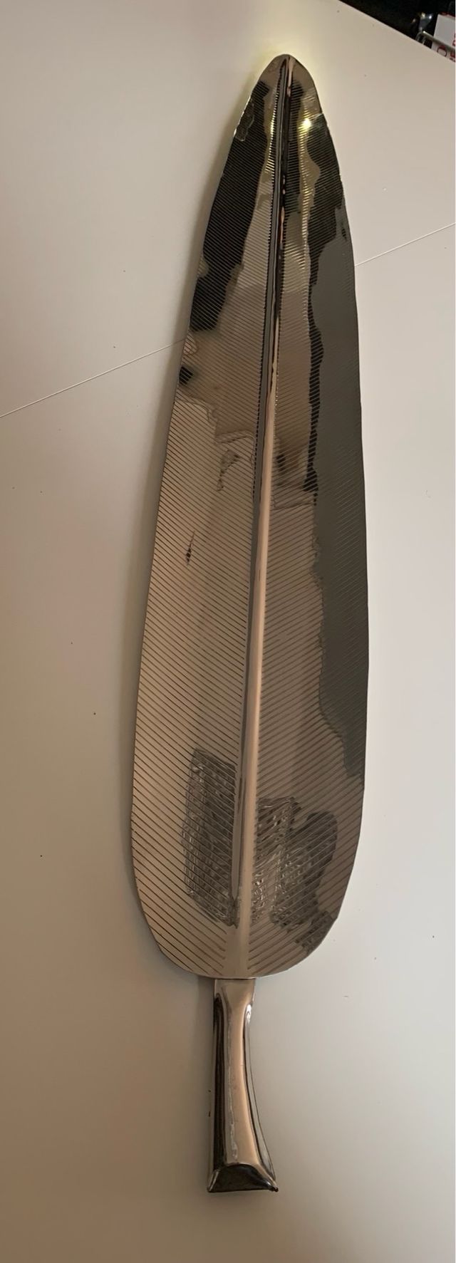 Gran centro de mesa/  bandeja en forma de hoja