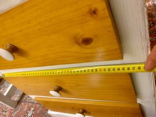 Mesa escritorio madera y blanca