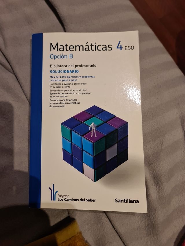Solucionario 4 Eso Opción B, Santillana 