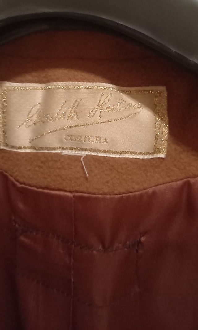 Abrigo corto lana mujer.