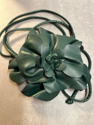 cintura a fiore  verde