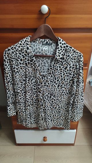 Stradivarius - camisa/blusa animal print