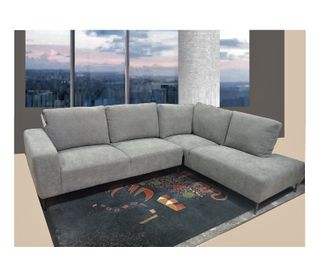 Elegante Sofa rinconera gris