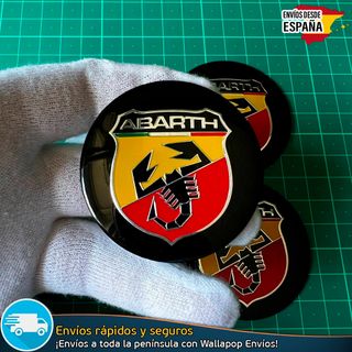X4 Emblemas Abarth 56mm Pegatinas Tapacubos Llanta