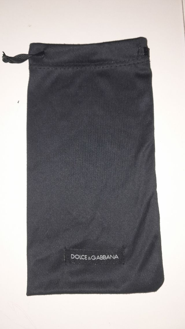 Funda gafas sol tela negra Dolce and Gabbana