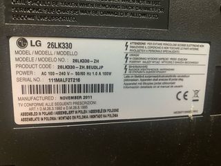 Television 26” Lg 26LK330